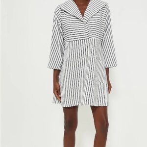 Tuckernuck. Navy and cream dress